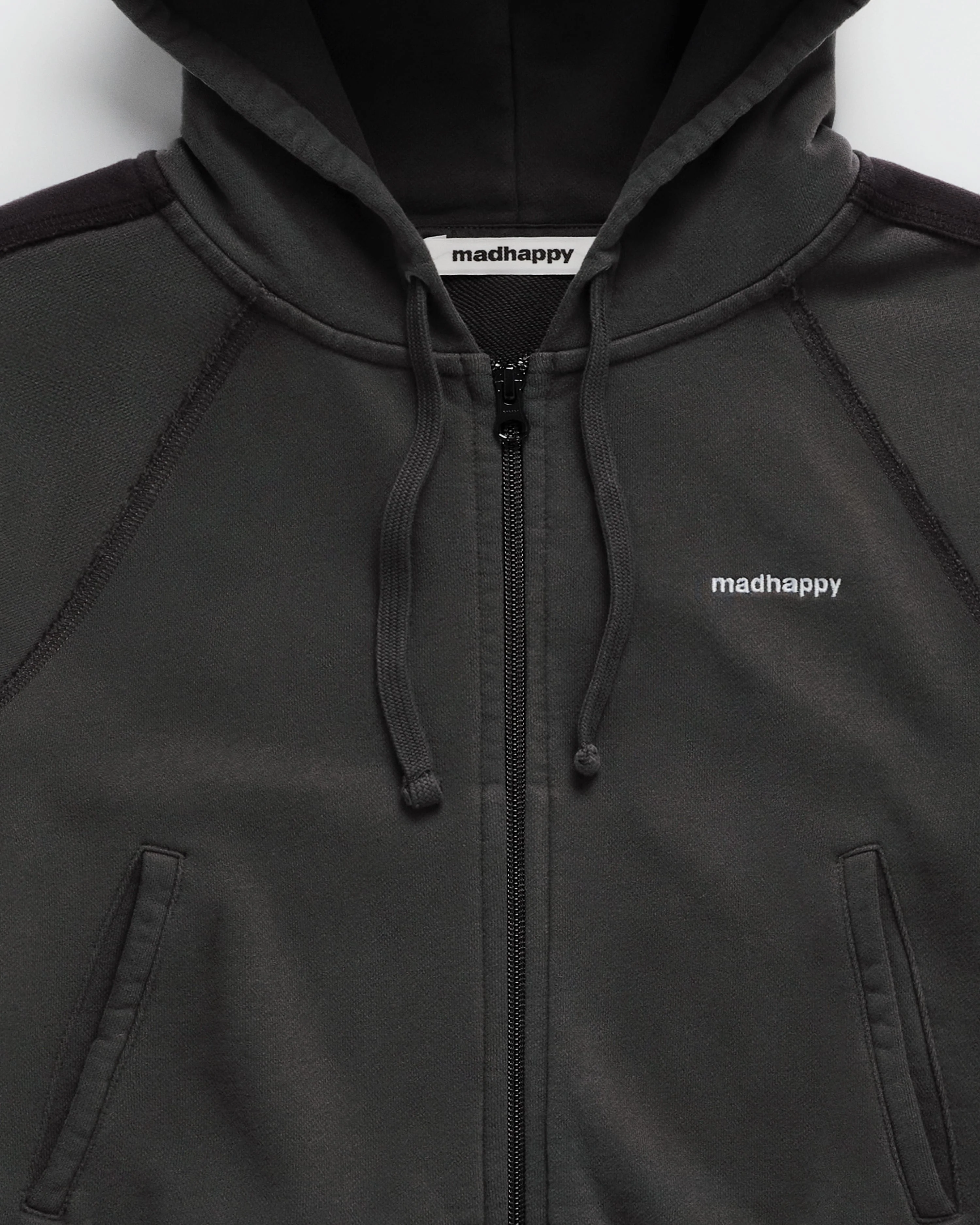 Lounge Cropped French Terry Zip Up - Image 3